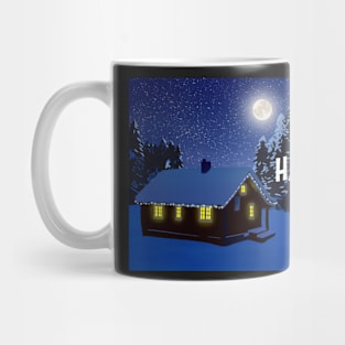 Festive Landscape Card: Happy Hanukkah! Mug